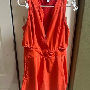 Athleta Venture Out Dress, Vermilion Orange, Sz 8, Sporty, Pickleball